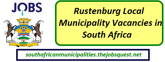 Rustenburg Local Municipality Vacancies