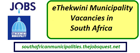 eThekwini Municipality Vacancies