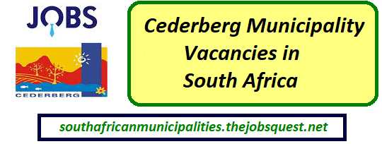 Cederberg Municipality Vacancies