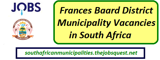 Frances Baard District Municipality Vacancies